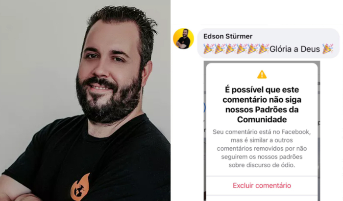 Pastor do Rio Grande do Sul é censurado pelo Facebook 